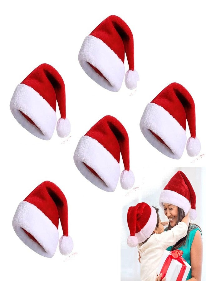 SAI PRASEEDA قبعات سانتا المخملية الناعمة من ساي براسيدا لعيد الميلاد - عبوة من 15 قطعة | لون أحمر وأبيض | قبعة عيد الميلاد الكلاسيكية للأطفال، والحفلات، والمدرسة، واحتفالات الأعياد SMVCTH1 - Image 1